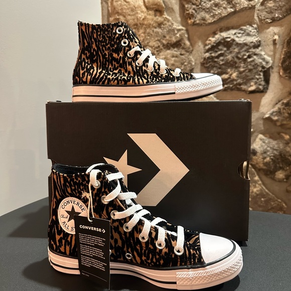 Converse Shoes - Converse Women's Leopard Print High-Top Sneakers